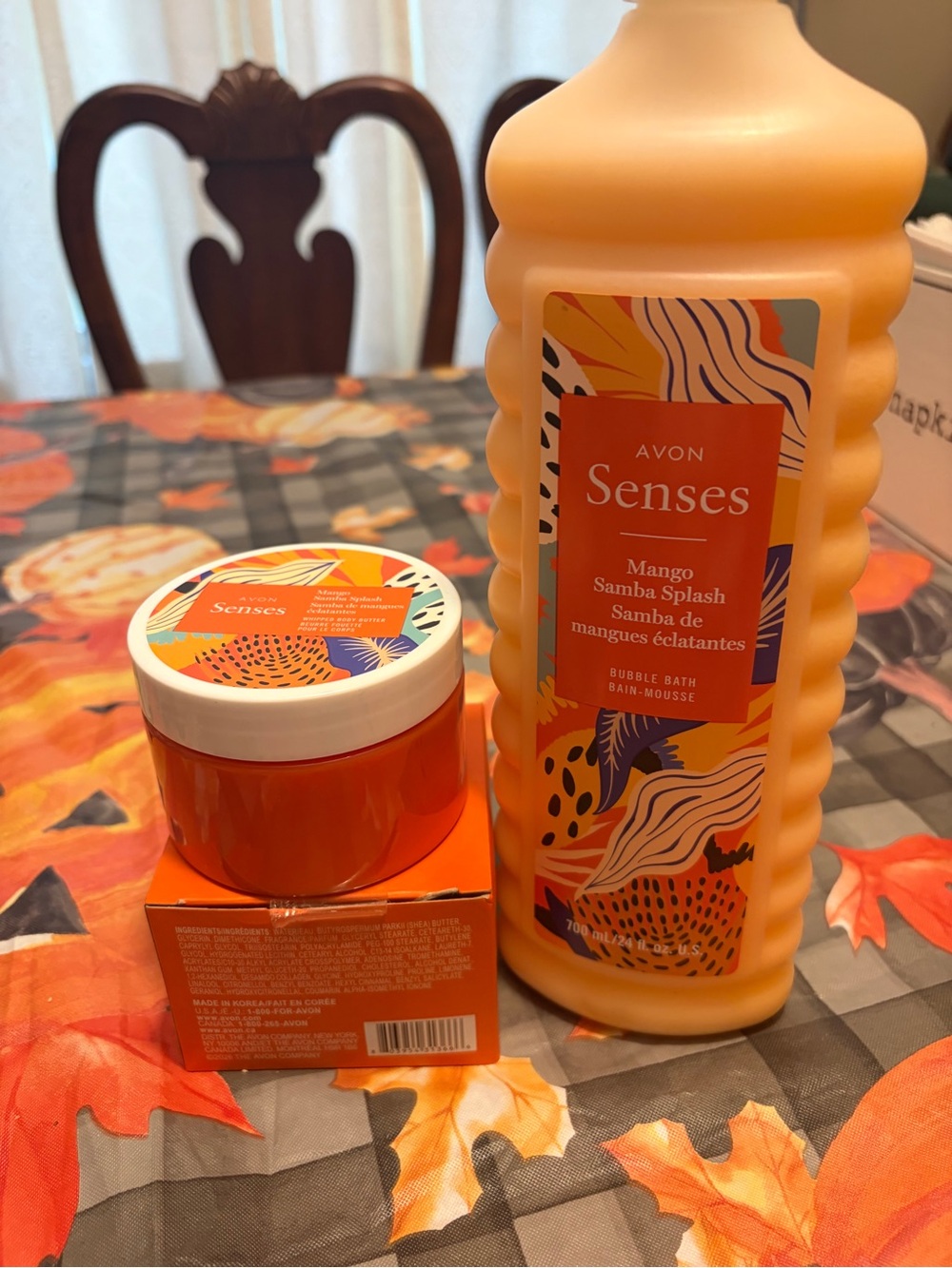 Avon Bubble Bath Mango 24 Oz & Body Butter 16 Oz NIB